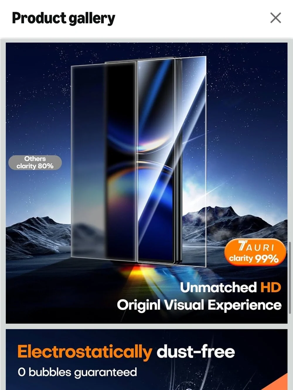 Samsung galaxy Z fold 8 ultra screen protector